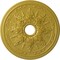 Ekena Millwork Rose and Ribbon Ceiling Medallion (Fits Canopies up to 4"), 23 5/8"OD x 4"ID x 1 1/2"P, Rich Gold CM23RORGS - alternate 1